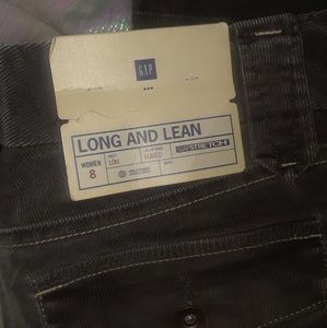 Gap Long and Lean Cords
Low waist and flared leg.